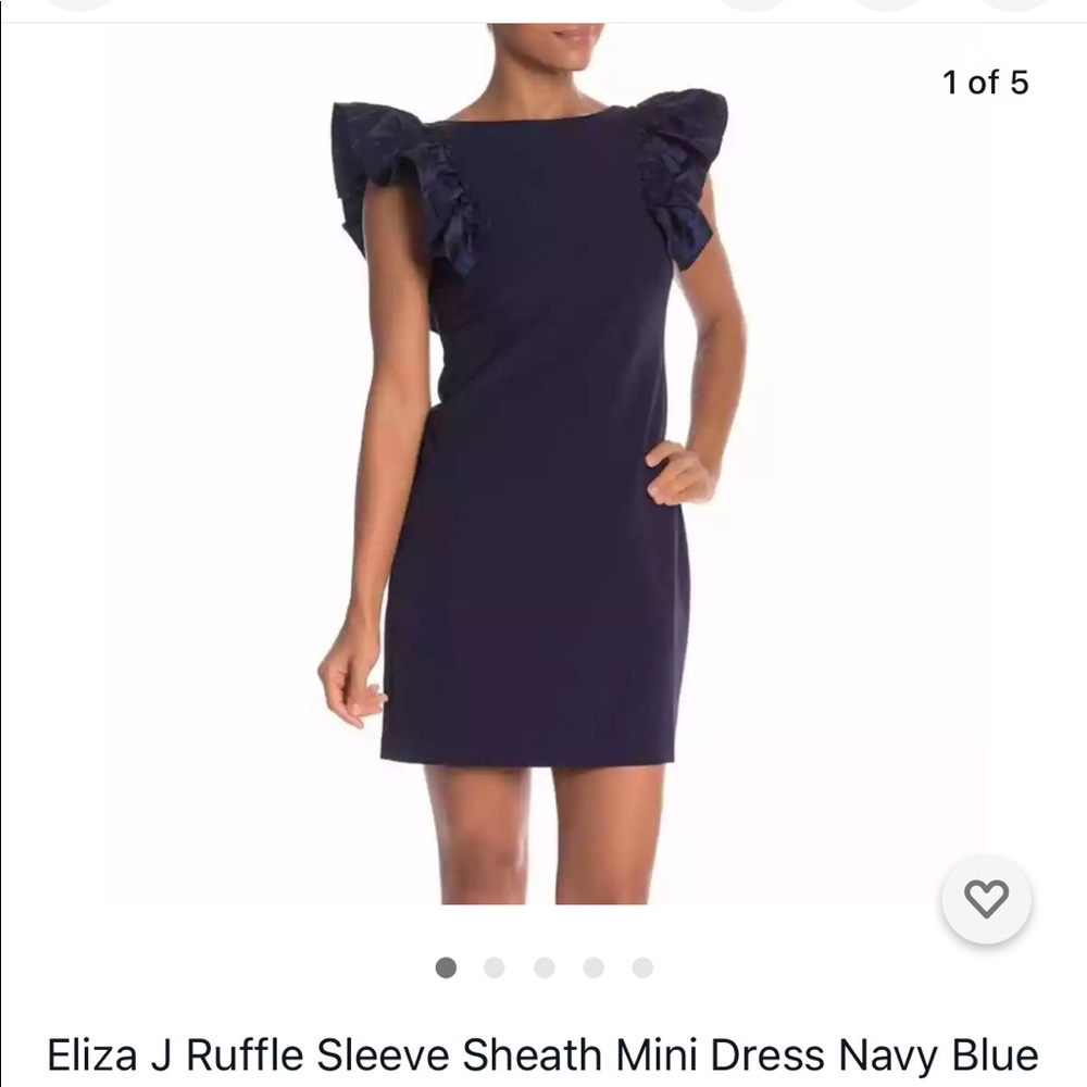 NWT Eliza J size 12 navy blue dress